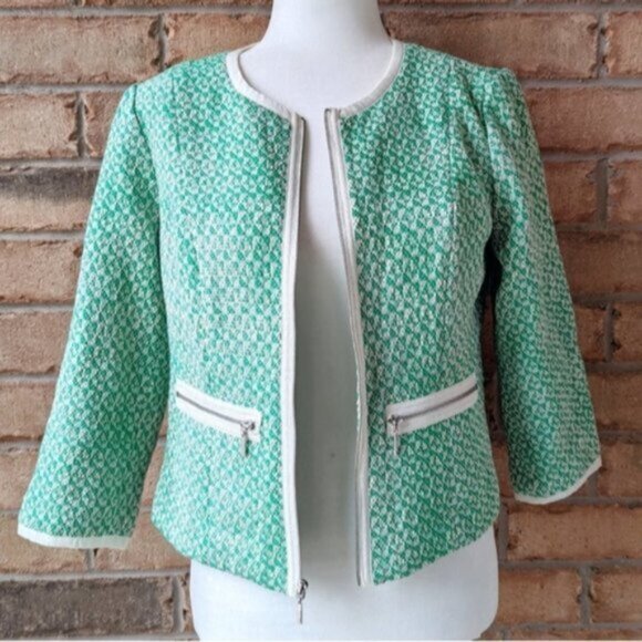 CAbi tweed front zip jacket - Picture 2 of 6